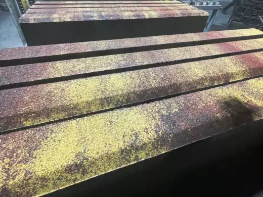 Бордюр садовый 1000х200х80 №6 "Осень", фактура гладкий, гранитная, мрамор-2
